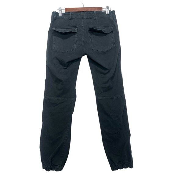 Nili Lotan French Military Pants Womens 4 Black Slouchy Grunge Academia Mid Rise - Picture 4 of 16